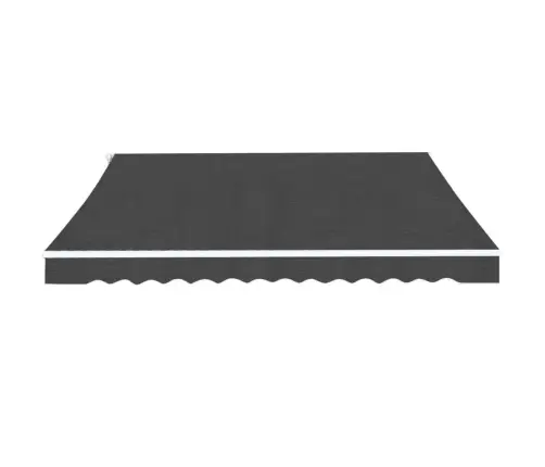 Markīze, Manuāli Regulējama, 350 Cm, Antracītpelēka Vidaxl