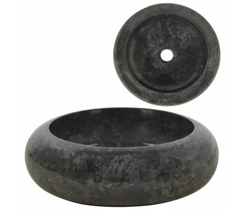 Izlietne, 40X12 Cm, Melns Marmors Vidaxl