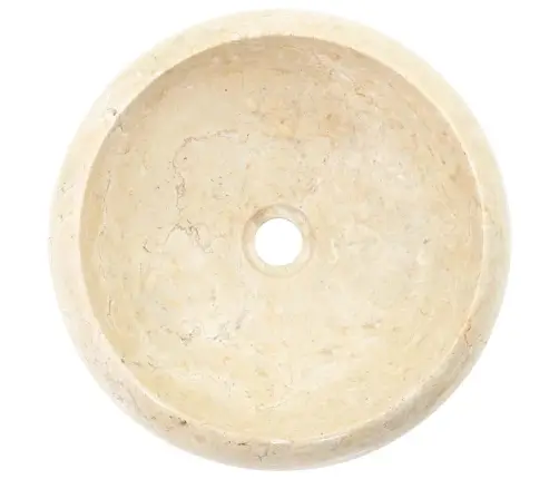 Kriauklė, Kreminės Spalvos, 40X12cm Marmuras