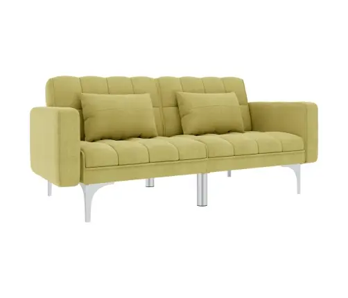 Izvelkams Dīvāns, Zaļš Audums Vidaxl