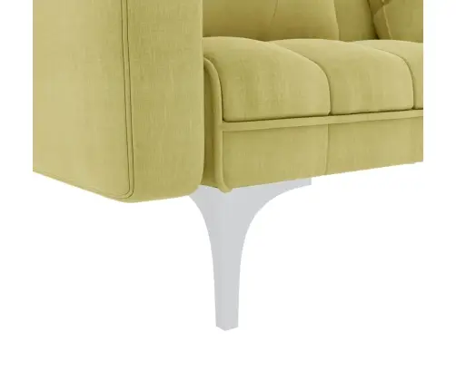 Izvelkams Dīvāns, Zaļš Audums Vidaxl