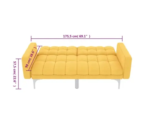 Sofa-Lova, Geltonos Spalvos, Audinys