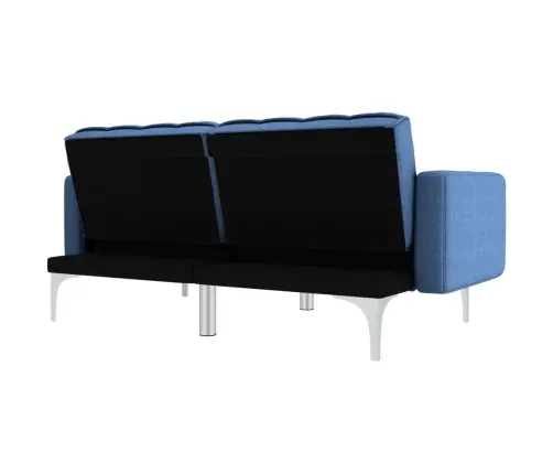 Izvelkams Dīvāns, Zils Audums Vidaxl