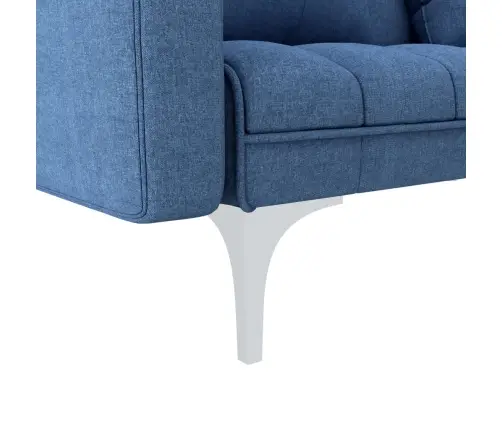 Izvelkams Dīvāns, Zils Audums Vidaxl