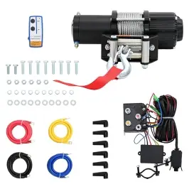 Elektriskā Vinča Ar Pulti, 12 V, 2040 Kg Vidaxl