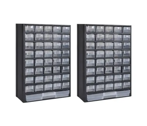 Plaukts Ar 41 Atvilktni, 2 Gab., Plastmasa Vidaxl