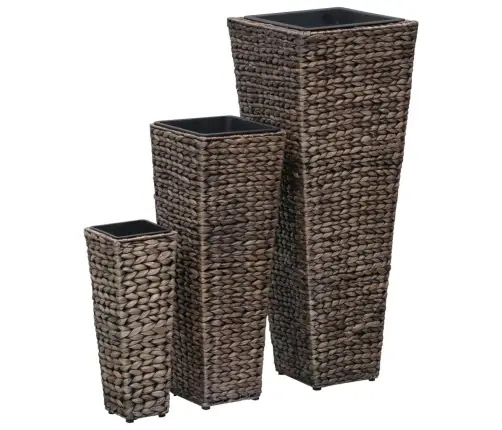 Taimekastid, 3 Tk, Vesihüatsint, Tumepruun