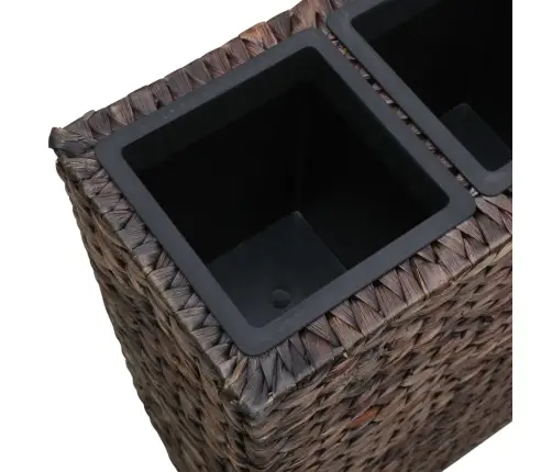 Augstā Puķu Kaste, 4 Podi, Brūna Ūdens Hiacinte Vidaxl