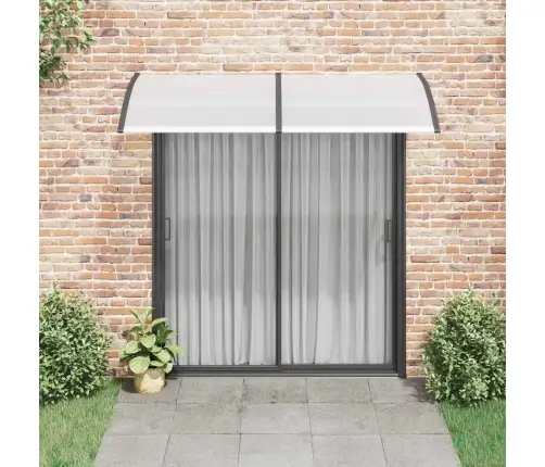 Durvju Jumtiņš, Melns, 200X100 Cm, Pc Vidaxl