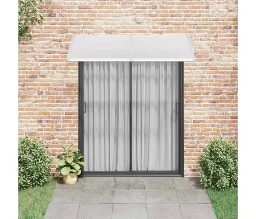 Durvju Jumtiņš, Pelēks, 200X100 Cm, Pc Vidaxl