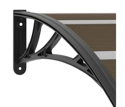 Ukse Varikatus, Must, 120 X 100 cm Pc