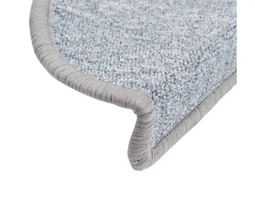 Kāpņu Paklāji, 15 Gab., Gaiši Pelēki, 56X17X3 Cm Vidaxl