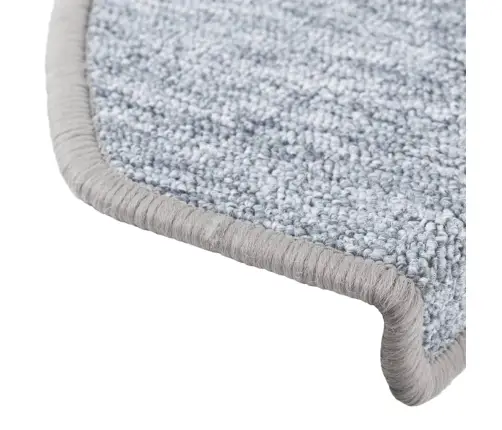 Kāpņu Paklāji, 15 Gab., Gaiši Pelēki, 65X24X4 Cm Vidaxl