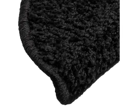 Kāpņu Paklāji, 15 Gab., 56X17X3 Cm, Melni Vidaxl