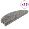 Kāpņu Paklāji, 15 Gab., 65X21X4 Cm, Pelēki Vidaxl Kāpņu Paklāji, 15 Gab., 65X21X4 Cm, Pelēki Vidaxl
