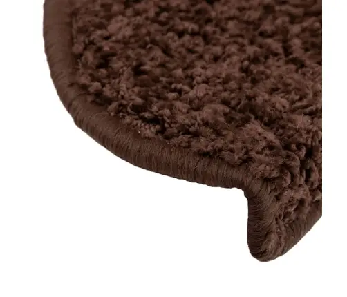 Kāpņu Paklājiņi, 15 Gab., 65X21X4 Cm, Brūni, Pusapaļi, Lieli Vidaxl