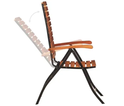 Atgāžami Dārza Krēsli, 2 Gab., Akācijas Masīvkoks Vidaxl