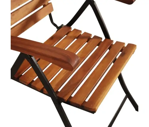 Atgāžami Dārza Krēsli, 2 Gab., Akācijas Masīvkoks Vidaxl