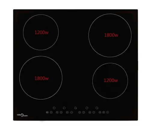 Keraamiline Pliit 4 Plaadiga, Puutetundlik, 6000 W