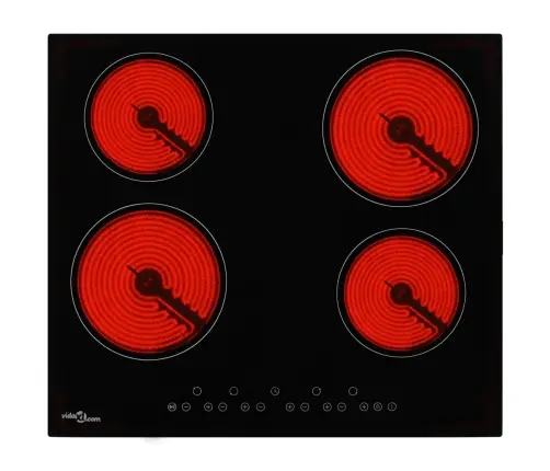 Keraamiline Pliit 4 Plaadiga, Puutetundlik, 6000 W