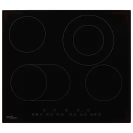 Keramiskā Plīts Ar 4 Riņķiem, Skārienjūtīga, 6600 W Vidaxl