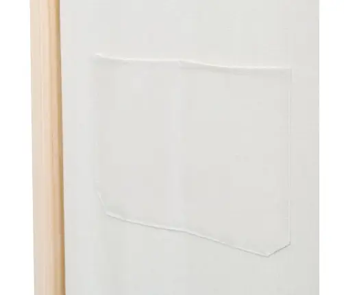 6-Paneļu Istabas Aizslietnis, 240X170X4 Cm, Krēmkrāsas Audums   Vidaxl