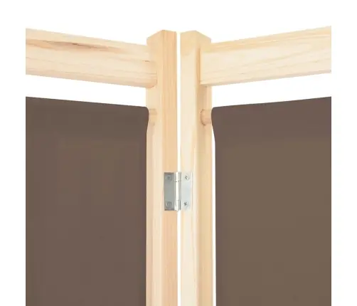 3-Paneļu Istabas Aizslietnis, 120X170X4 Cm, Brūns Audums Vidaxl