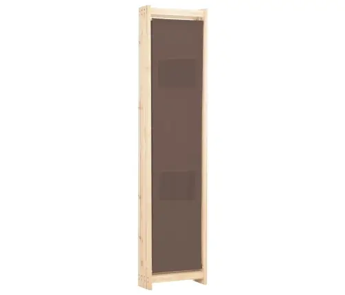 4-Paneļu Istabas Aizslietnis, 160X170X4 Cm, Brūns Audums Vidaxl