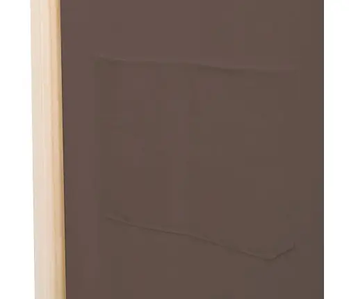 6-Paneļu Istabas Aizslietnis, 240X170X4 Cm, Brūns Audums Vidaxl
