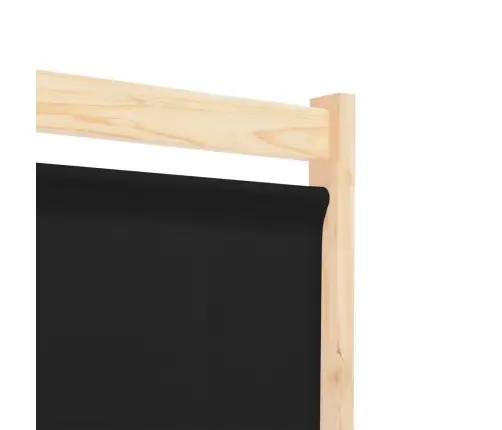 5-Paneļu Istabas Aizslietnis, 200X170X4 Cm, Melns Audums Vidaxl