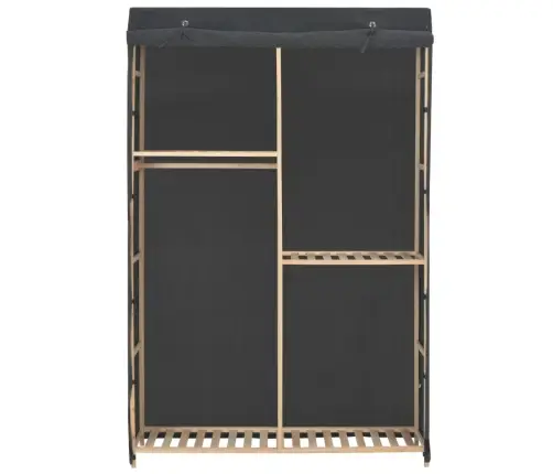 Skapis Ar 3 Plauktiem, 110X40X170 Cm, Pelēks Audums Vidaxl