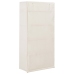 Skapis, 79X40X170 Cm, Balts Audums Vidaxl