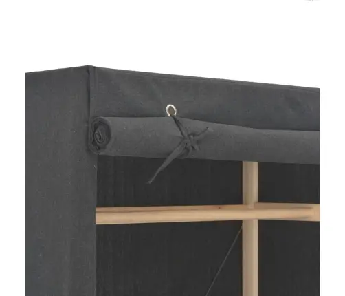 Skapis, 79X40X170 Cm, Pelēks Audums Vidaxl