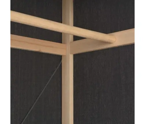 Skapis, 79X40X170 Cm, Pelēks Audums Vidaxl