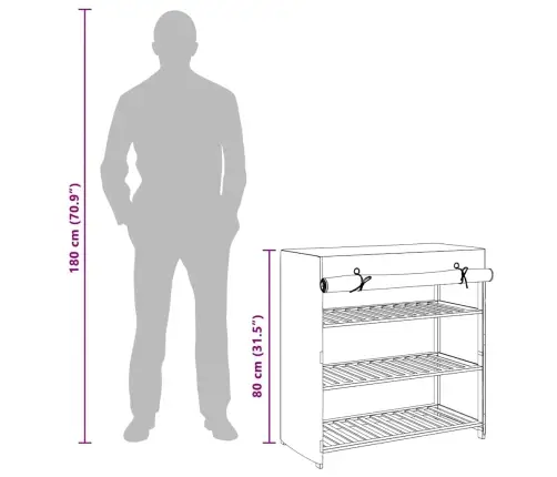 Apavu Skapis Ar Pārsegu, Balts, 79X40X80 Cm, Audums Vidaxl