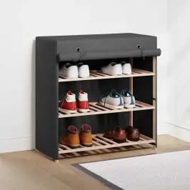 Spintelė Batams Su Apdangalu, Pilkos Sp., 79X40X80cm Aud. Spintelė Batams Su Apdangalu, Pilkos Sp., 79X40X80cm Aud.