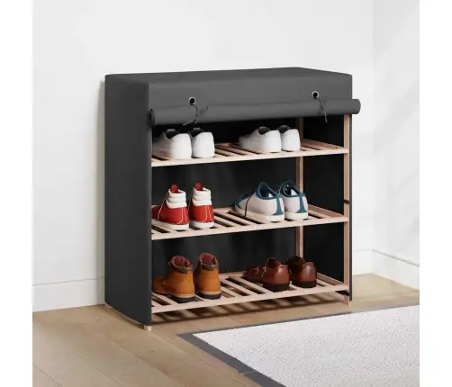 Spintelė Batams Su Apdangalu, Pilkos Sp., 79X40X80cm Aud.