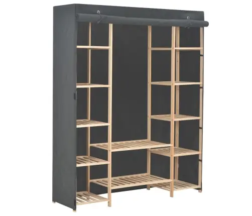 Drabužių Spinta, Pilkos Sp., 135X40X170cm Audinys