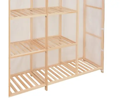 Skapis, 173X40X170 Cm, Balts Audums Vidaxl