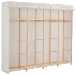 Garderoob, Valge, 200 X 40 X 170 cm Kangas