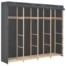 Skapis, 200X40X170 Cm, Pelēks Audums Vidaxl