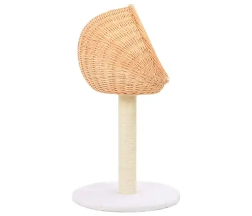 Kaķu Māja Ar Sizala Stabiem Nagu Asināšanai, Dabīgs Vītols Vidaxl