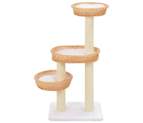 Draskyklė Katėms Su Stovu Iš Sizalio, Natūr. Sp., Gluosnio Med.