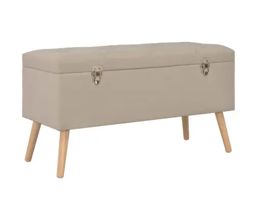 Soli Ar Kasti, 3 Gab., Bēšs Audums Vidaxl