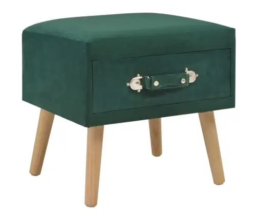 Naktsskapītis, 40X35X40 Cm, Zaļš Samts Vidaxl Naktsskapītis, 40X35X40 Cm, Zaļš Samts Vidaxl