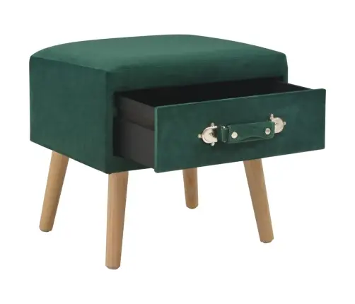 Naktsskapītis, 40X35X40 Cm, Zaļš Samts Vidaxl Naktsskapītis, 40X35X40 Cm, Zaļš Samts Vidaxl