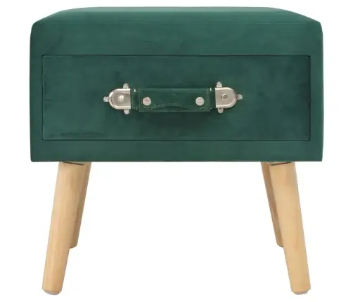 Naktsskapītis, 40X35X40 Cm, Zaļš Samts Vidaxl Naktsskapītis, 40X35X40 Cm, Zaļš Samts Vidaxl