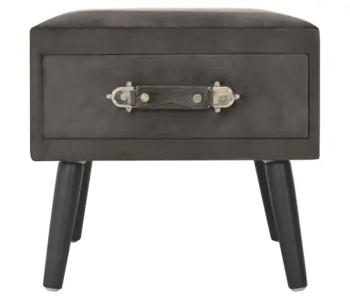 Naktsskapītis, 40X35X40 Cm, Pelēks Samts Vidaxl