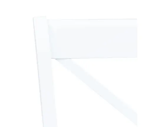 Virtuves Krēsli, 4 Gab., Balti, Masīvs Gumijkoks Vidaxl