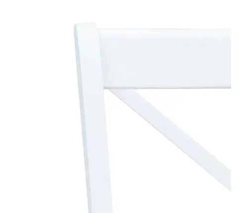 Virtuves Krēsli, 2 Gab., Balti Ar Dabīgu, Gumijas Masīvkoks Vidaxl Virtuves Krēsli, 2 Gab., Balti Ar Dabīgu, Gumijas Masīvkoks Vidaxl